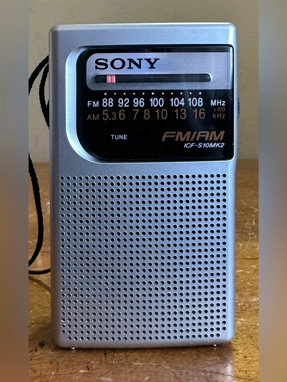 Sony Portable AM/FM Radio - Silver
